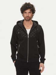 KARL LAGERFELD Bluza 705022 552901 Czarny Regular Fit. Czarne bluzy męskie KARL LAGERFELD, m, bez wzorów, z syntetyku, bez ramiączek, bez kaptura. Za 629.99 zł.