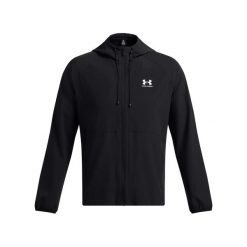 Kurtka przeciwdeszczowa Under Armour Stretch Woven. Białe kurtki męskie Under Armour, s, bez wzorów, z materiału, z kapturem. Za 371.00 zł.