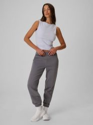 4F Spodnie dresowe joggery damskie - szare XS. Szare spodnie dresowe damskie 4F, bez wzorów, z dresówki. Za 129.99 zł.