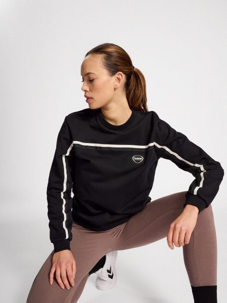 Bluza damska Hummel Lgc Mai Boxy. Czarne bluzy damskie Hummel, xs, z aplikacjami, z bawełny, klasyczne, bez ramiączek, bez kaptura. Za 184.50 zł.