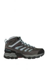 Buty turystyczne damskie Scarpa Moraine Mid GTX. Niebieskie obuwie trekkingowe damskie Scarpa, z gore-texu, bez zapięcia. Za 658.89 zł.