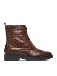 Gino Rossi Trzewiki C-ADELE-25217 Brązowy. Brązowe botki damskie Gino Rossi, bez wzorów, ze skóry, bez obcasa, na płaskiej podeszwie, bez zapięcia. Za 239.99 zł.