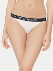 Emporio Armani Underwear Komplet 2 par stringów EW000405 AF10881 M0069 Biały. Białe majtki damskie Emporio Armani Underwear, z bawełny. Za 129.99 zł.