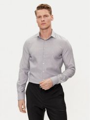 Calvin Klein Koszula K10K112588 Granatowy Slim Fit. Niebieskie koszule męskie Calvin Klein, m, bez wzorów, z bawełny, bez kołnierzyka, bez ramiączek. W wyprzedaży za 239.99 zł.