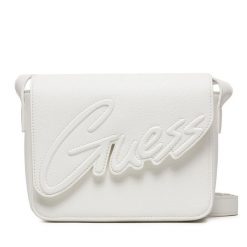 Torebka Guess. Białe listonoszki damskie Guess, z aplikacjami, bez dodatków. Za 189.99 zł.