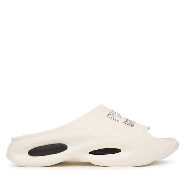 Klapki Plein Sport. Białe klapki męskie Plein Sport, bez wzorów, bez zapięcia. Za 399.99 zł.