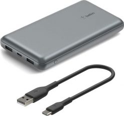 Belkin Powerbank 20000 mAh 15W szary. Szare powerbanki . Za 119.90 zł.