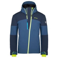 Męska kurtka narciarska Kilpi KILLY-M. Niebieskie kurtki sportowe męskie Kilpi, na zimę, m, bez wzorów, bez kaptura, narciarskie. Za 878.99 zł.