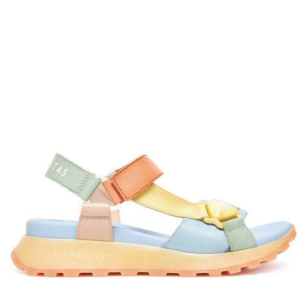 Sandały Hispanitas. Sandały damskie Hispanitas, bez wzorów, bez obcasa, na płaskiej podeszwie, bez zapięcia. Za 529.99 zł.