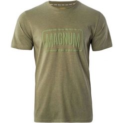 Koszulka męska Magnum Essential T-Shirt 2.0 - oliwkowa, Rozmiar L. Zielone koszulki sportowe męskie MAGNUM, l, bez wzorów, z bawełny, bez ramiączek. Za 39.99 zł.