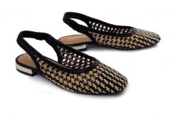 Gioseppo WENDELL 79105 Czarny, sandały damskie. Czarne sandały damskie Gioseppo, bez wzorów, ze skóry, bez obcasa, bez zapięcia. Za 369.90 zł.