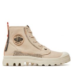 Trampki Palladium. Brązowe trampki i tenisówki damskie Palladium, bez wzorów, bez zapięcia. Za 359.99 zł.