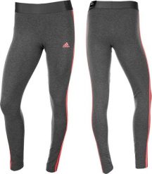 Adidas Legginsy damskie adidas Loungewear Essentials 3-Stripes szare HD1831 XS. Szare legginsy damskie Adidas, bez wzorów. Za 116.77 zł.