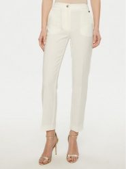 Marciano Guess Spodnie materiałowe 5RGB03 7115A Biały Slim Fit. Białe spodnie materiałowe damskie Marciano Guess, z aplikacjami, z materiału. Za 449.99 zł.