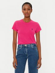 Polo Ralph Lauren T-Shirt 211898698031 Różowy Regular Fit. Czerwone t-shirty damskie Polo Ralph Lauren, xl, bez wzorów, z bawełny, bez kołnierzyka, bez ramiączek. Za 239.99 zł.