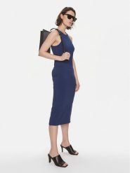 Weekend Max Mara Sukienka codzienna Astoria 2415321022 Granatowy Slim Fit. Niebieskie sukienki damskie Weekend Max Mara, na co dzień, l, bez wzorów, z wiskozy, bez kołnierzyka, bez ramiączek, proste. Za 689.99 zł.