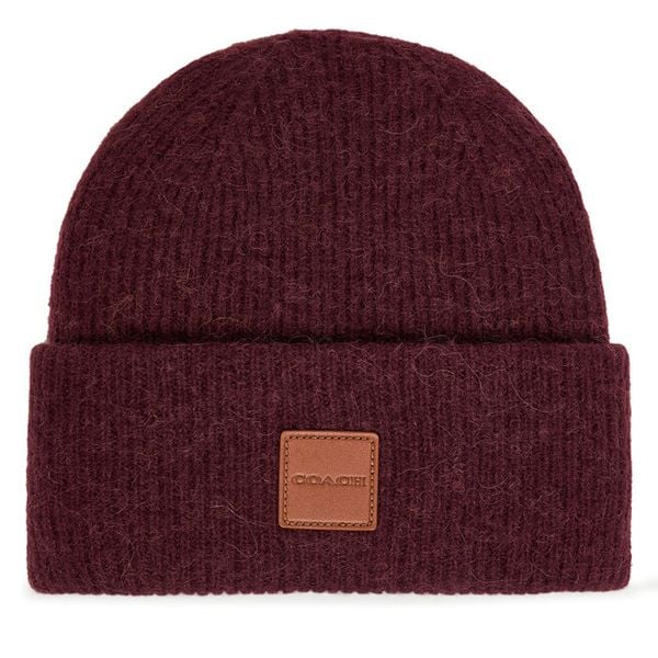 Czapka Coach. Fioletowe czapki damskie Coach, na zimę, bez wzorów. Za 329.99 zł.