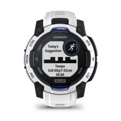 Zegarek sportowy Garmin Instinct 3 Solar 45mm Biały. Białe zegarki smartwatch Garmin, bez wzorów. Za 1,561.99 zł.