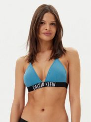 Calvin Klein Swimwear Góra od bikini KW0KW02854 Niebieski. Niebieskie bikini Calvin Klein Swimwear, s, bez wzorów, z syntetyku. Za 129.99 zł.