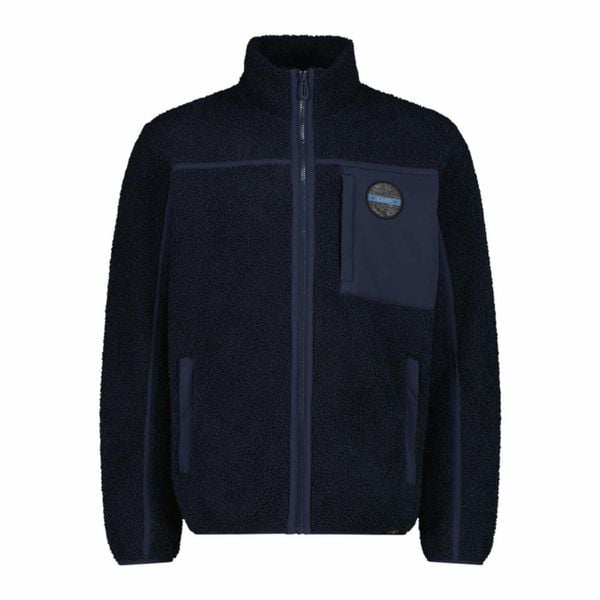 Kurtka męska CMP 35P3877 Teddy Highloft. Niebieskie kurtki męskie CMP, m, bez wzorów, z materiału, z kapturem. Za 319.99 zł.