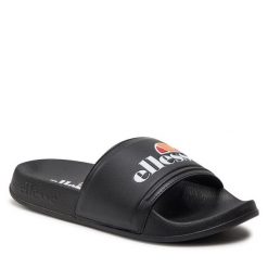 Klapki Ellesse. Czarne klapki damskie Ellesse, bez wzorów, bez obcasa, bez zapięcia. Za 119.99 zł.