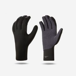 Rękawiczki nurkowe Decathlon SCD Resist z neoprenu 2 mm wzmocnione Kevlarem. Czarne rękawiczki męskie SUBEA, bez wzorów, z materiału. Za 119.99 zł.