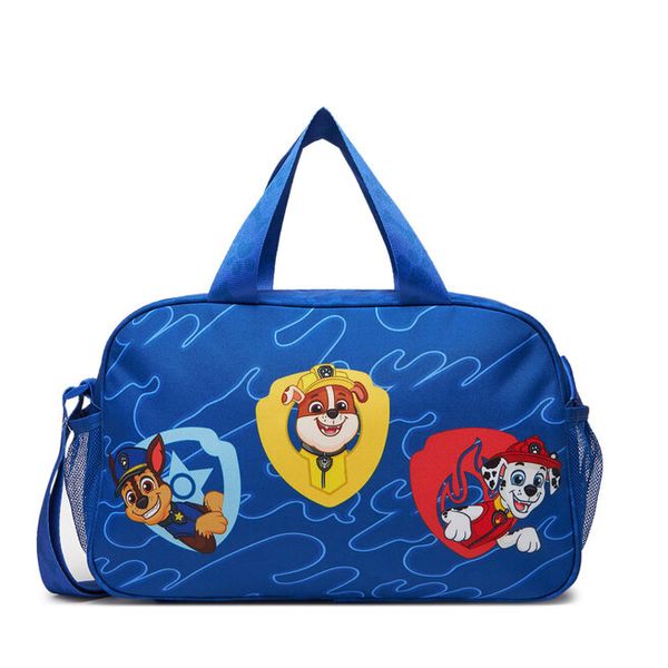 Torba weekendowa Paw Patrol. Niebieskie torby podróżne damskie Paw Patrol, bez wzorów. Za 99.99 zł.