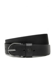 Calvin Klein Pasek Damski Ck Metal Loop Rnd Buckle 3.0 K60K612861 Czarny. Czarne paski damskie Calvin Klein, bez wzorów, ze skóry. Za 129.99 zł.