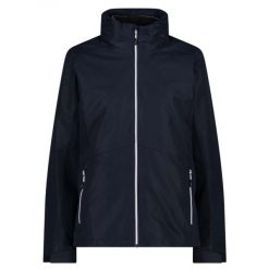 Kurtka 3w1 damska CMP Page Zip Hood Jacket. Czarne kurtki sportowe damskie CMP, m, bez wzorów, bez ramiączek, bez kaptura, trekkingowe. W wyprzedaży za 454.99 zł.