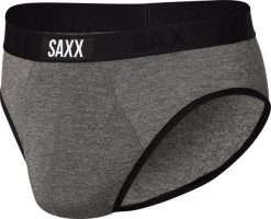 SAXX Slipy męskie wygodne SAXX ULTRA Boxer Brief Fly - grafitowe S. Szare slipki męskie Saxx, m, bez wzorów. Za 97.49 zł.