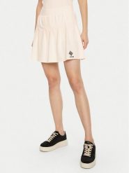 Guess Spódnica mini V5RD00 KCOK1 Kremowy Regular Fit. Białe spódnice damskie Guess, xl, z aplikacjami, z bawełny, mini. Za 157.99 zł.