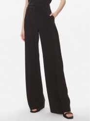Calvin Klein Spodnie materiałowe K20K206774 Czarny Wide Leg. Czarne spodnie materiałowe damskie Calvin Klein, bez wzorów, z materiału. Za 599.99 zł.