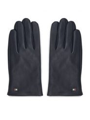 Tommy Hilfiger Rękawiczki Męskie Essential Flag Leather Gloves AM0AM11482 Granatowy. Niebieskie rękawiczki męskie Tommy Hilfiger, bez wzorów, ze skóry. Za 349.99 zł.