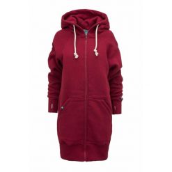 Bluza sportowa rozpinana z kapturem damska DEEP TRIP Luzak. Czerwone bluzy damskie DEEP TRIP, l, bez wzorów, z bawełny, sportowe, bez ramiączek, z kapturem. Za 389.00 zł.