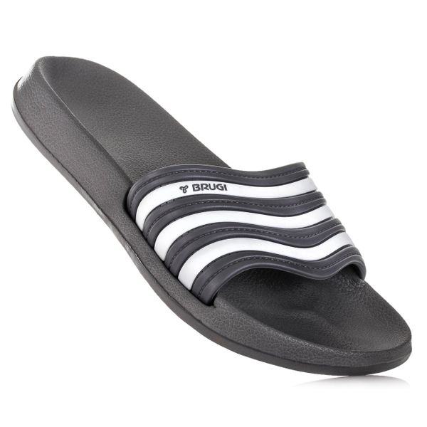 Klapki męskie basenowe Brugi. Białe klapki męskie Brugi, bez wzorów, bez zapięcia. Za 49.00 zł.