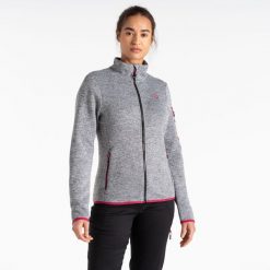 Bluza polarowa damska Dare 2B Torrek Thermal Fleece. Szare bluzy damskie Dare 2B, bez wzorów, z polaru, sportowe, bez ramiączek, bez kaptura. W wyprzedaży za 99.99 zł.