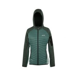 Damska bluza z kapturem na zamek błyskawiczny Regatta Newhill. Zielone bluzy damskie Regatta, bez wzorów, sportowe, bez ramiączek, z kapturem. Za 129.99 zł.