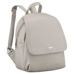 Szary, miejski plecak damski ze skóry ekologicznej Rovicky R-6739. Szare plecaki damskie ROVICKY, bez wzorów, ze skóry ekologicznej, eleganckie. Za 119.99 zł.
