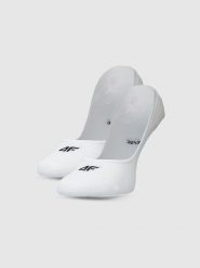 4F Skarpetki casual niewidoczne (2-pack) damskie - biały 35-38. Białe skarpetki damskie 4F, bez wzorów, z bawełny. Za 39.99 zł.