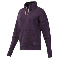 Bluza treningowa damska Reebok DU4908. Fioletowe bluzy damskie Reebok, xs, bez wzorów, biznesowe, bez ramiączek, z kapturem. Za 251.00 zł.