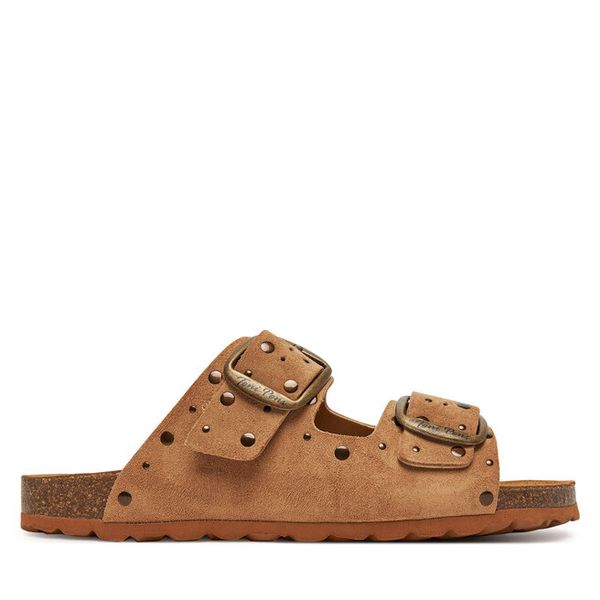 Klapki Toni Pons. Brązowe klapki damskie TONI PONS, bez wzorów, bez obcasa, bez zapięcia. Za 239.99 zł.