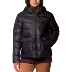 Kurtka COLUMBIA HARMONY FALLS HOODED DOWN Czarny. Czarne kurtki sportowe damskie Columbia, bez wzorów, z syntetyku, bez ramiączek, bez kaptura. Za 702.99 zł.