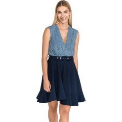 Pinko Annabel Sukienka Niebieski. Niebieskie sukienki damskie Pinko, s, bez wzorów, z poliamidu, bez kołnierzyka, bez ramiączek. Za 2,283.95 zł.