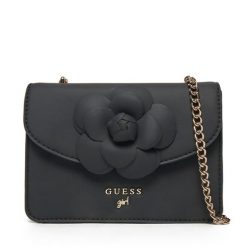 Torebka Guess. Czarne torebki do ręki damskie Guess, z aplikacjami, bez dodatków. Za 149.99 zł.
