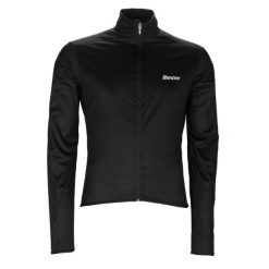 Kurtka rowerowa męska Santini Nebula Windproof/Rain. Czarne kurtki męskie SANTINI, m, bez wzorów, bez kaptura, rowerowe. Za 299.99 zł.