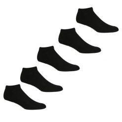 Skarpety Sportowe Unisex Dla Dorosłych 5pak. Czarne skarpetki damskie Regatta, bez wzorów, z bawełny. Za 76.99 zł.