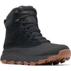 Buty trekkingowe męskie Columbia Expeditionist Shield. Czarne buty zimowe męskie Columbia, bez wzorów, bez obcasa, bez zapięcia. Za 478.99 zł.