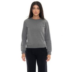 Bluza zimowa Leone 1947 Never Without Damen z Rundhalsausschnitt. Szare bluzy damskie LEONE 1947 APPAREL, na zimę, bez wzorów, sportowe, bez ramiączek, bez kaptura. W wyprzedaży za 147.35 zł.