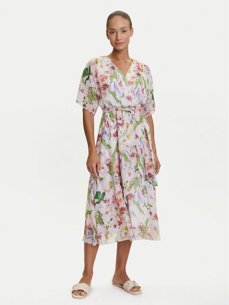 Tatuum Sukienka koktajlowa Bosani T2507.210 Kolorowy Regular Fit. Sukienki damskie Tatuum, bez wzorów, z syntetyku, wizytowe, bez kołnierzyka, bez ramiączek. Za 339.99 zł.