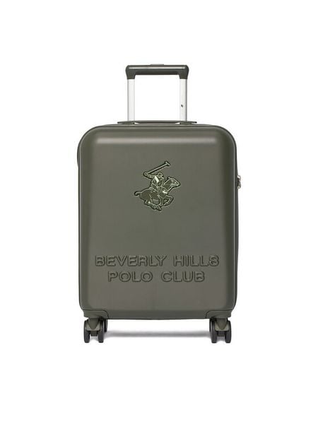 Beverly Hills Polo Club Walizka kabinowa CEO-BHPC-S-003-08-KHAKI Khaki. Brązowe walizki męskie Beverly Hills Polo Club, bez wzorów, z tworzywa sztucznego. Za 299.99 zł.